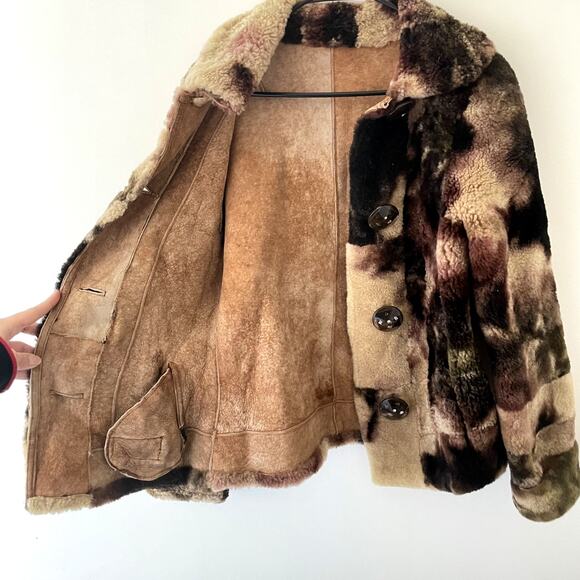Vintage 70s Genuine Shearling Coat - Picture 5 of 10